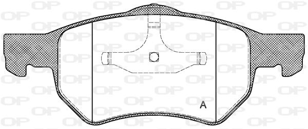 OPEN PARTS Комплект тормозных колодок, дисковый тормоз BPA0882.00